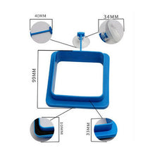 Load image into Gallery viewer, Floating Food Tray Feeder Tool Plastic Square/Round Feeding Frame Blue Aquarium Feeding Ring Fish Supplies Aquatic Products
